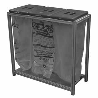 deployment - According to enclosed installation instructions RECYCLABLE MATERIAL COLLECTOR FOR