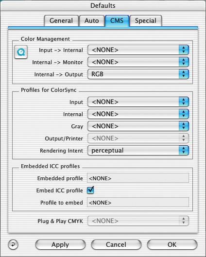 Main workflow 1 3 2 Input Profile Internal Profile 4 Output/Printer Profile 5 7 6 4 Figure 4.1 1. Input to Internal Workflow options 2. Internal to Monitor Workflow options 3.