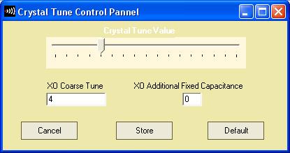 The default register settings give approximately 10pF loading, in combination with the stray capacitances mentioned. 5.2.