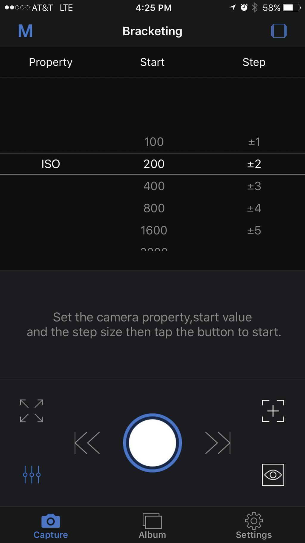 BRACKETING/HDR BULB TIME Bracketing or HDR takes multiple photos; one using the camera s settings,