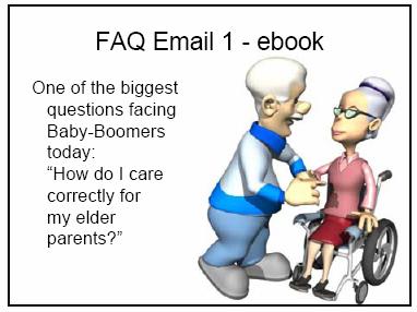 Let's take another example. This is for an ebook that I imagined because I would like this ebook as to my own personal situation right now. And that would be an ebook on caring for your elder parents.