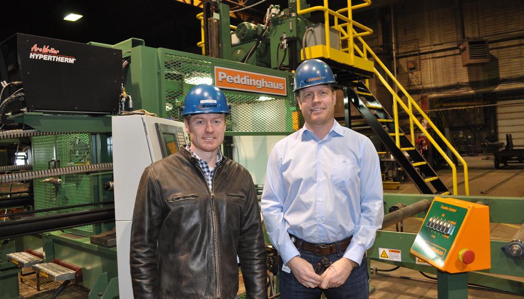 Waiward: Looking Back & Looking Ahead: Technology Pays Off Terry Degner, President and Rob Wright, V.P. Shop Operations Manager.
