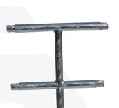 815B For plugging down with base plate 100 x 150 mm 500 mm 250 mm Hot-dip galvanized