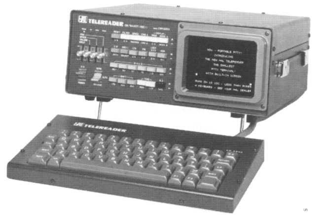 PAGE 4 INTRODUCTION This manual describes the installation and operation of the HAL CWR6850 Telereader Portable RTTY/CW Terminal.