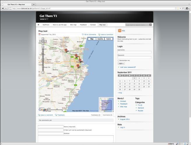 GetThere Mobile app View real-time bus locations Provide real-time bus location Be alerted about bus