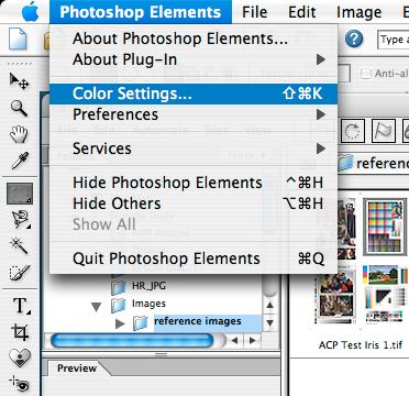 Colour Setup Correctly setting up Photoshop Elements