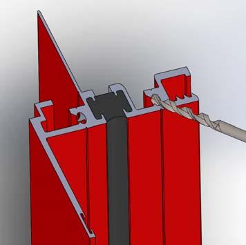 Apply sill flashing to exterior side first allowing for a minimum of 3 of flashing to be below the sill, and a minimum of 6 up each side. (Fig. 5) D. Flashing tape must cover the entire sill plate.