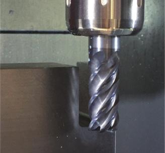Irregular Helix Chatter and vibration are controled even when processing shoulder milling with deep depths of cut.