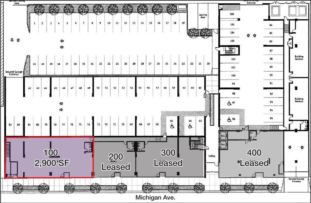 Site Plan SOUTH LOOP - MICHIGAN AVE RETAIL SPACE FOR LEASE