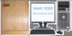 Operation of Vakili 3000 Gel Analysis Unit Both qualitative and quantitative analysis of electrophoresis experiments can be accomplished by using the Vakili 3000 Gel Analysis Unit.