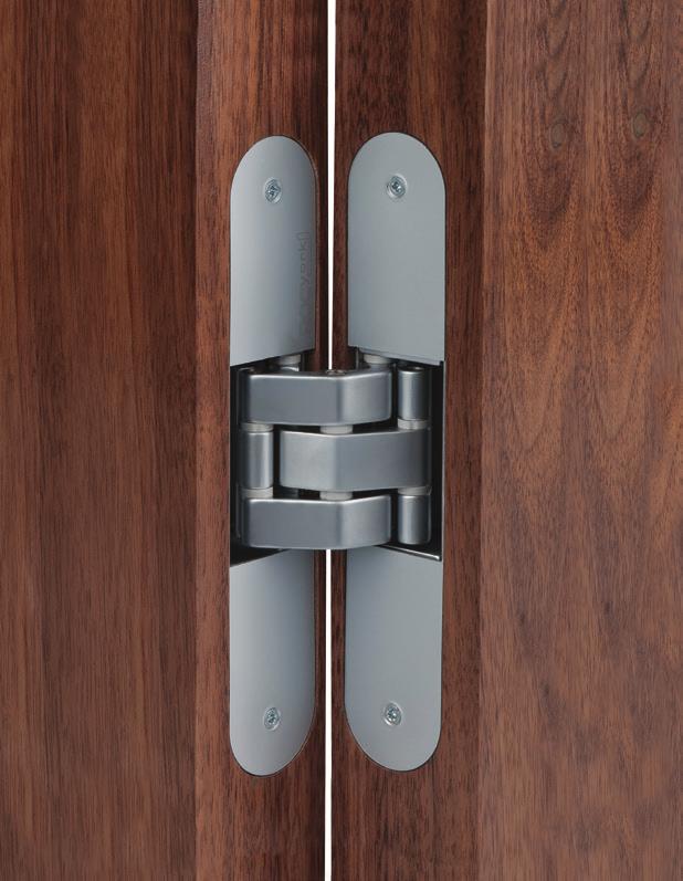 Hinge barrels disappear from view with RocYork concealed hinges Make your door hinges disappear with the all new RocYork concealed door hinge from EZ