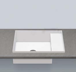 STEP The traditional basin is revolutionised with the introduction of the elegant and innovative Step.