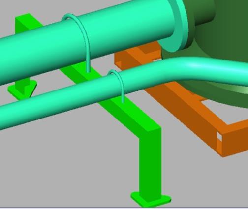 The dimensions of primary and secondary supports based on the pipe dimensions are also automatically created. Outfitting Detail Design Pic.