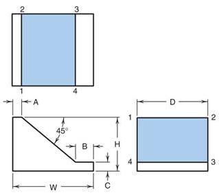 Example 1 Example 1 (Answer) The following figure shows the top, front and right-side views of a part in Third Angle Projection.
