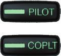 Layout Volume/Squelch: Rotating the left (Pilot) volume knob controls the ON and OFF function. (Full CCW detent is OFF) Pressing the left volume knob toggles between manual and automatic squelch.