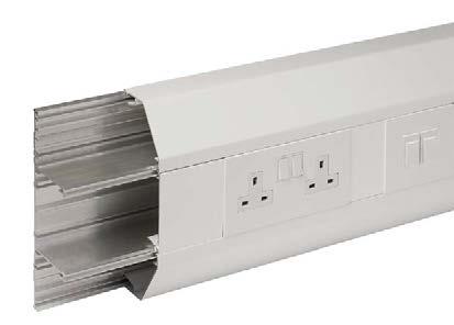 188 XL 301 to 303 aluminium Aluminium trunking systems XL aluminium trunking 301 to 303 comprises a range of deep, 3-compartment systems that provide extra capacity and screening performance levels