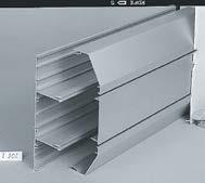 Sterling Profile 3002 167 x 50mm Skirting trunking with three separate