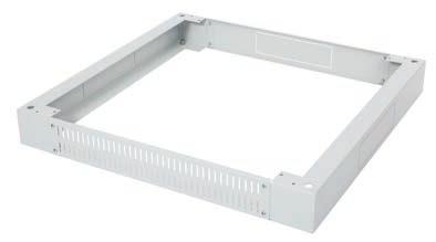 and side units with wide holes (250 x 70 mm) allowing easy routing of cable bundles (base equipped with one brush grommet) ź Front perforated cover ź Possibility of