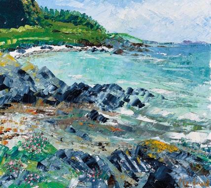 18. Looking over Ronachan to Gigha, 2016, oil