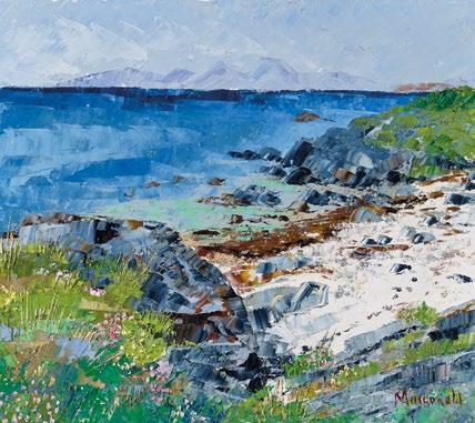 20. Sheltered Cove, Kintyre, 2016, oil on