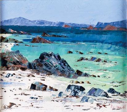 34. Deep Turquoise and Pale Aqua Martyr s Bay, Iona,