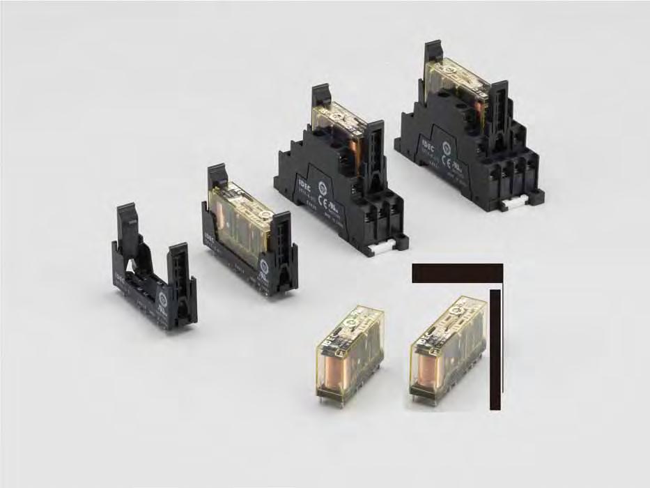 RFV Key features: Compact and EN compliant RFV force guided relays Force guided contact mechanism (EN00 Type A TÜV approved) Contact configuration -pole (NO-NC, 3NO-NC) 6-pole (NO-NC, NO-NC, 3NO-3NC)