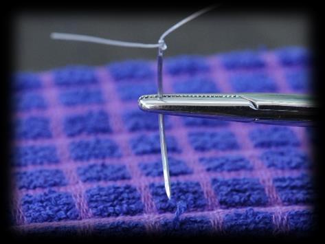 Cassette or Pack. If using separate needle and suture, thread the needle.