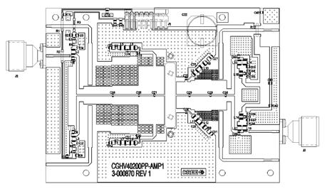 CGHV42PP-AMP1 Demonstration Amplifier Circuit Schematic CGHV42PP-AMP1 Demonstration Amplifier Circuit Outline Copyright 217 All rights