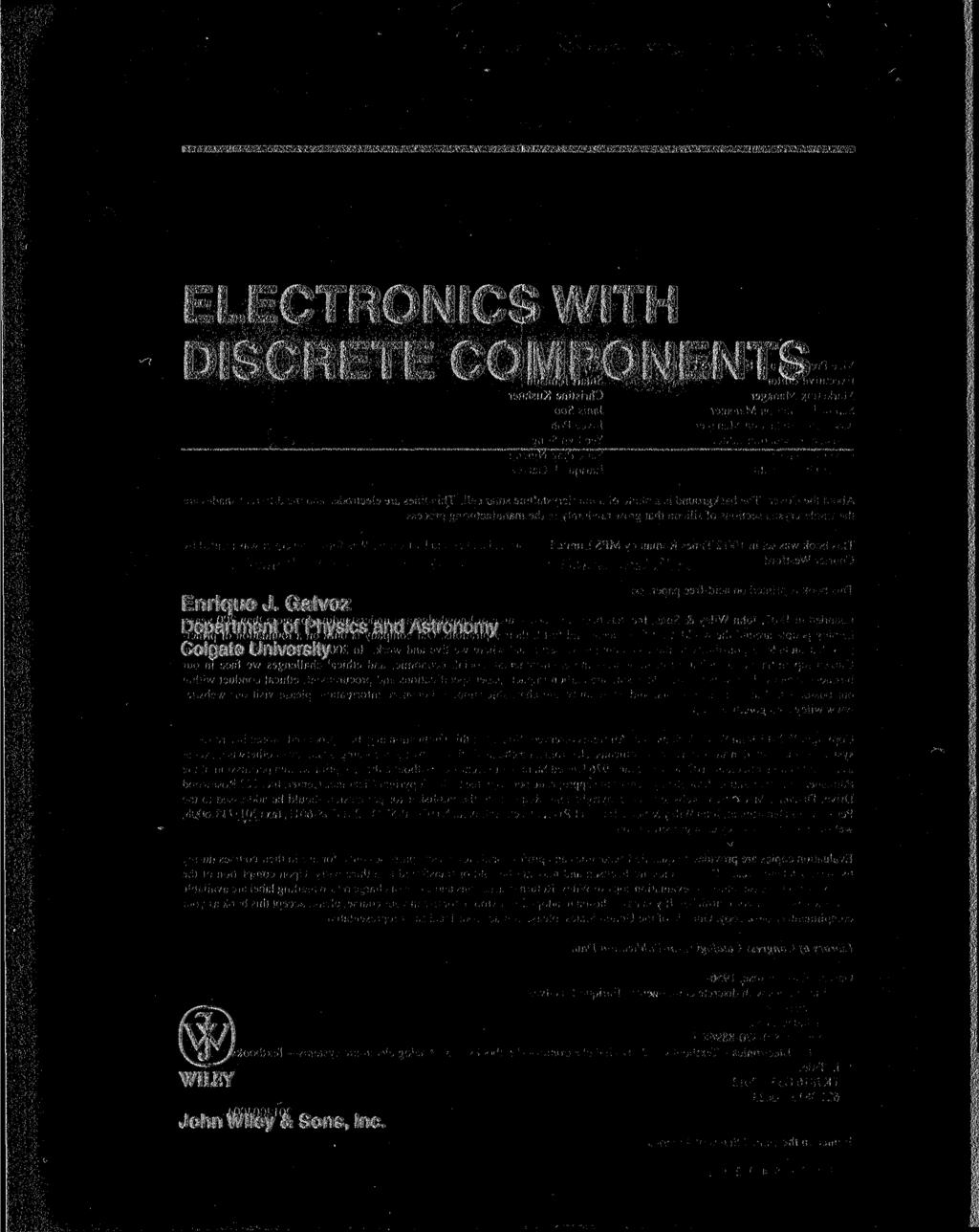 ELECTRONICS WITH DISCRETE COMPONENTS Enrique J.