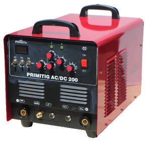 5 kva 20A 56V Output Current 15-200A Dual Function AC/DC TIG / MMA Suitable for Aluminium TIG Welding High Frequency Start TIG Welding Adjustable Down Slope, Gas pre & post Flow