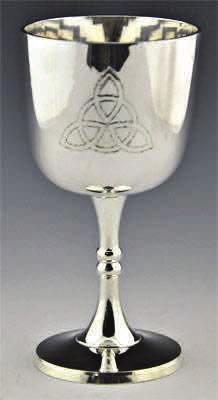 Altar Chalice Plain Silver Plated - 4"H QN00080 Altar Chalice Pentacle Silver