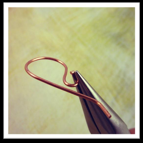 Step 20 Open the loop on the ear wire sideways using chainnose pliers.