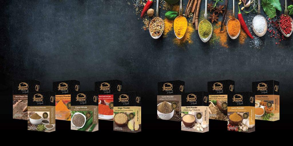 JAZAA RANGE OF SPICES Our Jazaa Range of Spices brings the perfect punch for your spicy palette.