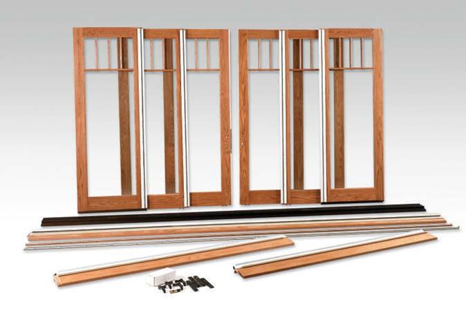 Patio Door is shipped K.D. (Knocked Down) as shown above.