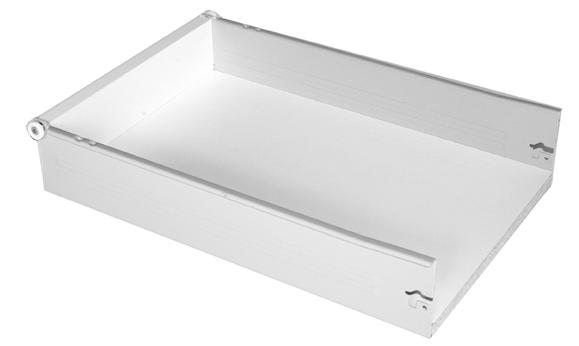 Drawer box depth is 21" for base cabinets and 18" for vanity cabinets Dovetail Drawer Box Information Upgrades and Upcharges Matching left and right sides are available in all colors and finishes.