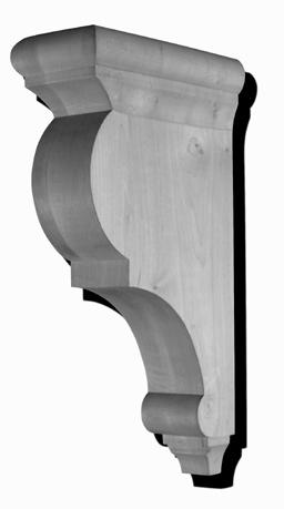 65 Solid Wood Corbels Not available on Melamine or Foil orders All corbels are for