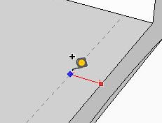 Figure 30. Using the Tape Measure Tool to place a guide parallel to an edge. Figure 31. Using the Tape Measure Tool to set a guide point near a corner. Figure 32.