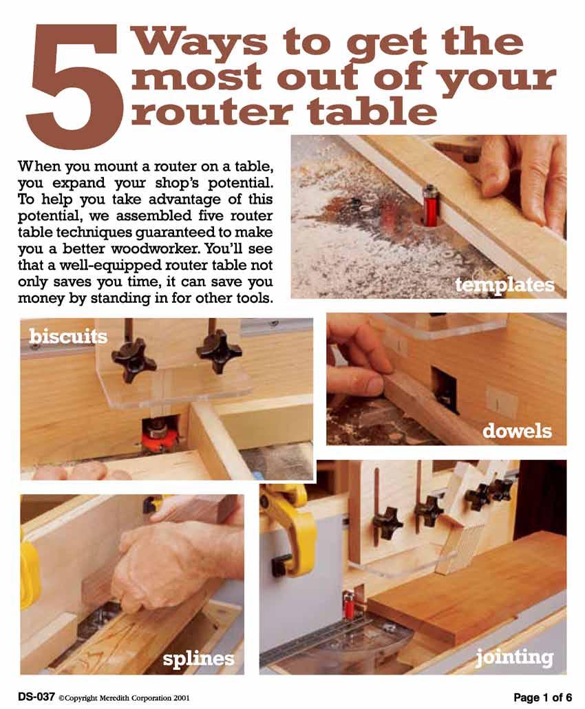 five router table techniques guaranteed to make you a