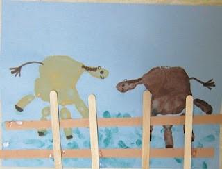 ART & CRAFT - Building Fences (Farms) Invite children to paint or draw a farm scene (or any scene) of
