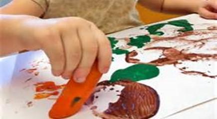 ART- Carrot Painting ( All ages) Provide each child with a piece of paper, variety of colors of paint, and a carrot.