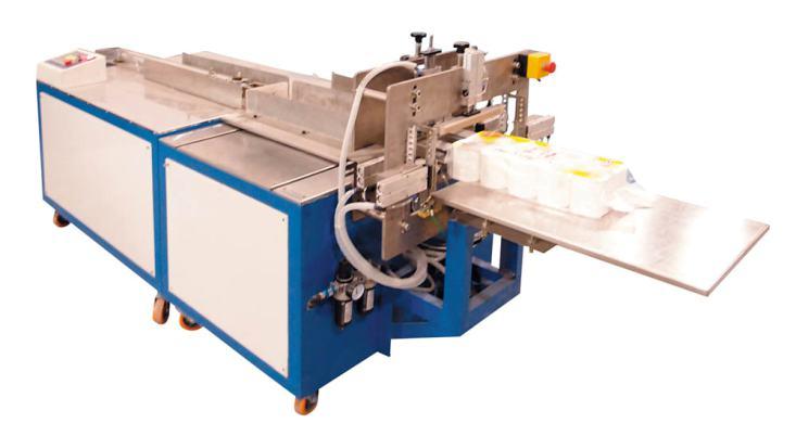 adjustment for length of each roll The machine comes with an interface to control the operation and auto breakdown function.