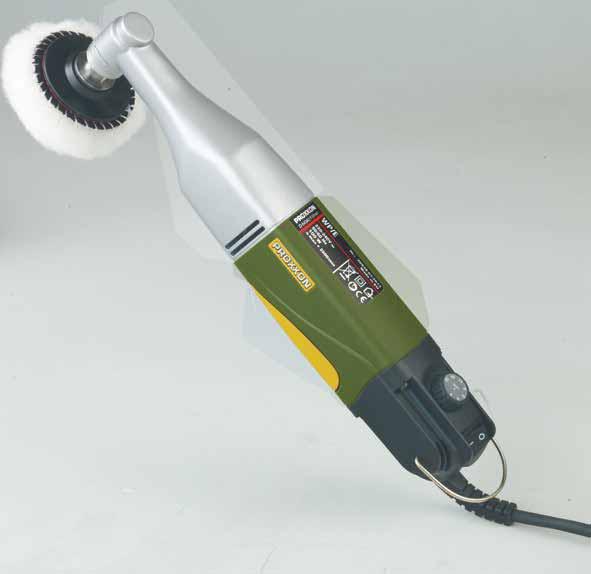 Angle polisher WP/E The smallest and finest in the world. With 50mm rubber backing disc.