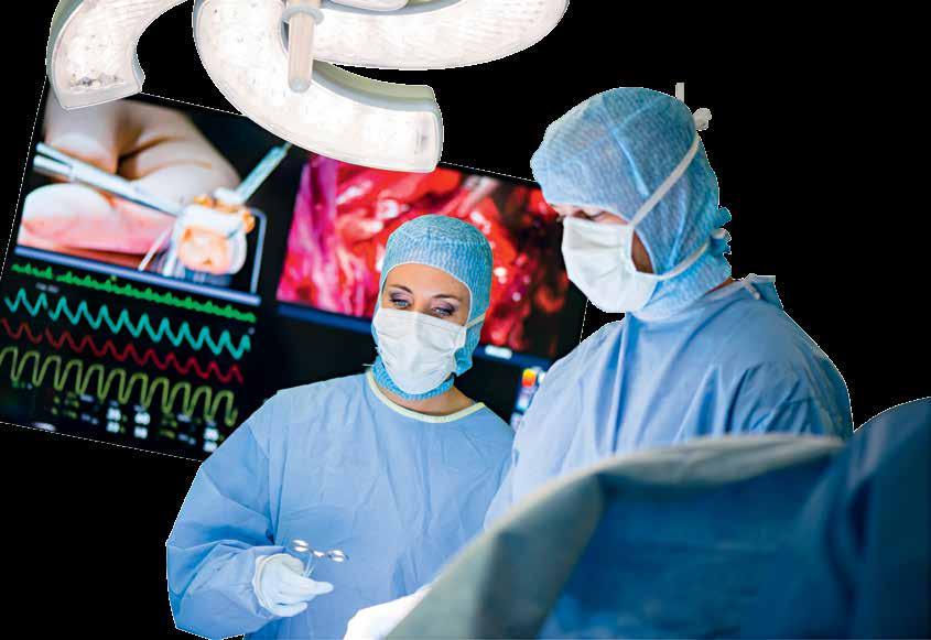 FOCUS ON IMAGING EACH SURGICAL PROCEDURE HAS ITS XLED SOLUTION Operating room integration links medical imaging to audio and video routing, two