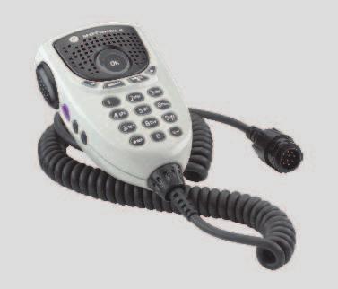 VERY VERSATILE AUDIO SOLUTIONS Our keypad microphone lets workers navigate a mobile menu, dial phone numbers and send text messages.