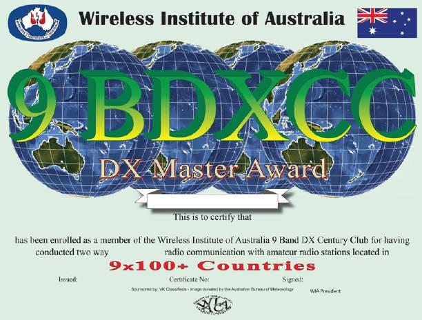 9 Band DXCC Award Worked 100 approved current enffes On