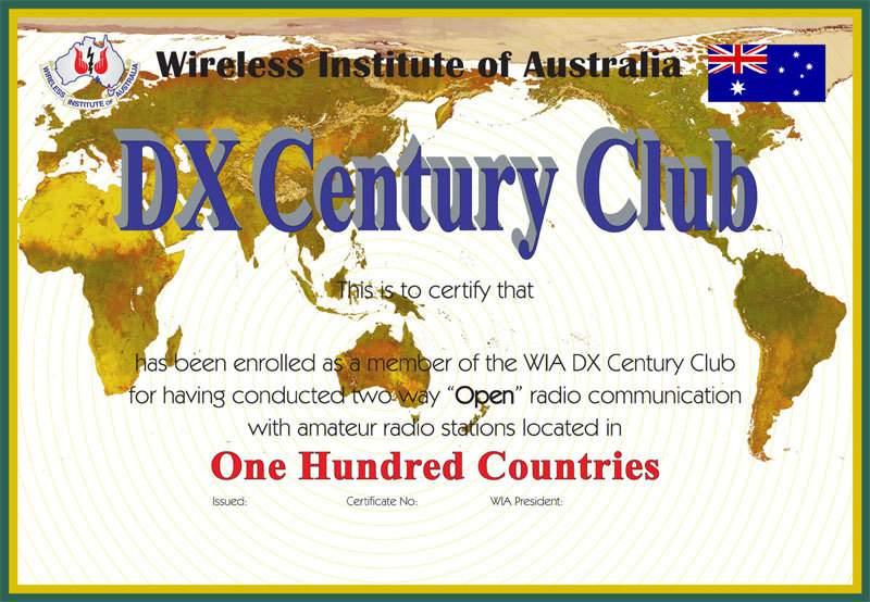 DXCC Open Award Worked 100 approved