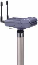 TRANSMITTER/TUNER FEATURES PORTABLE TUNER Space diversity reception system for stable RF reception Angle-adjustable antennas to help