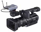 This feature additionally provides mounting-position flexibility when the portable tuner is mounted on a camcorder.