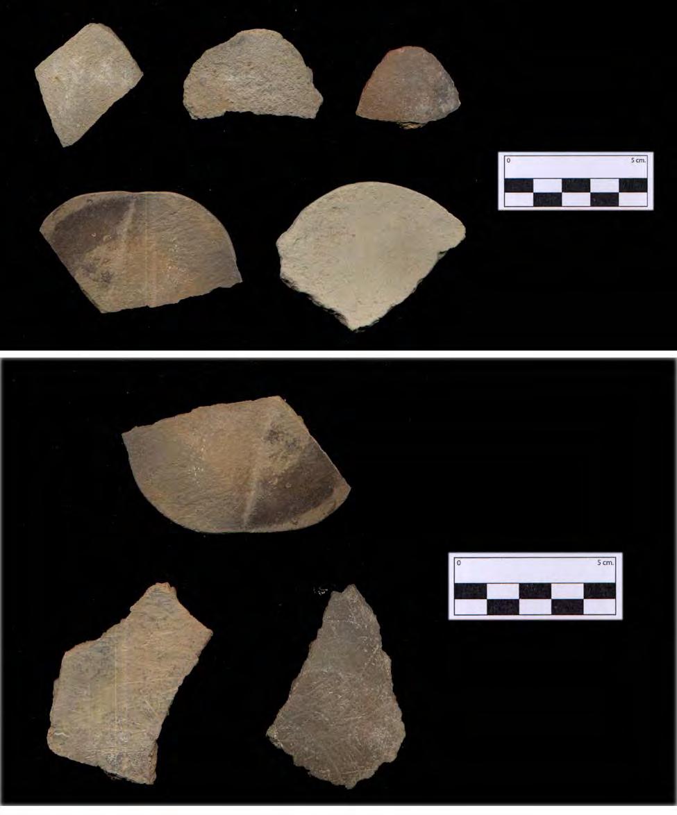 Figure 7. Sherds with striations.