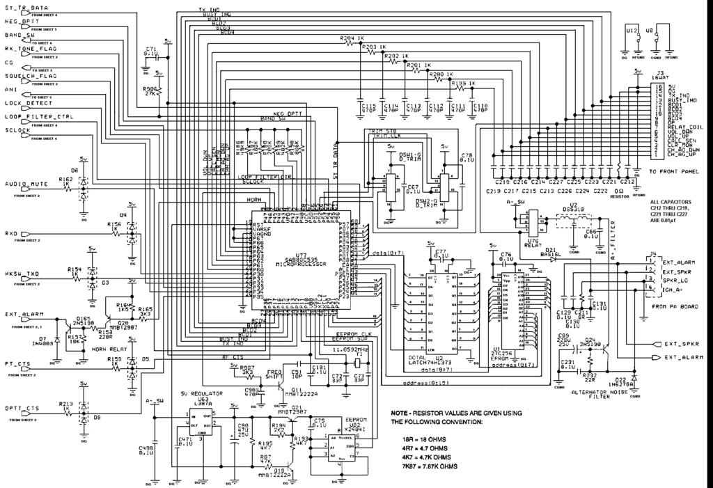 SCHEMATIC DIAGRAM MAIN BOARD CPU N29/85154000920